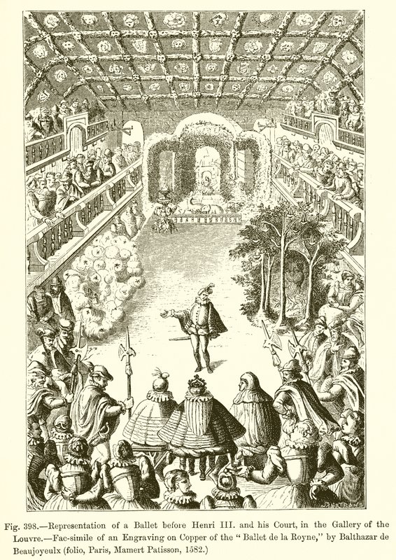Representation of a Ballet before Henri III and His Court, in the Gallery of the Louvre by French School