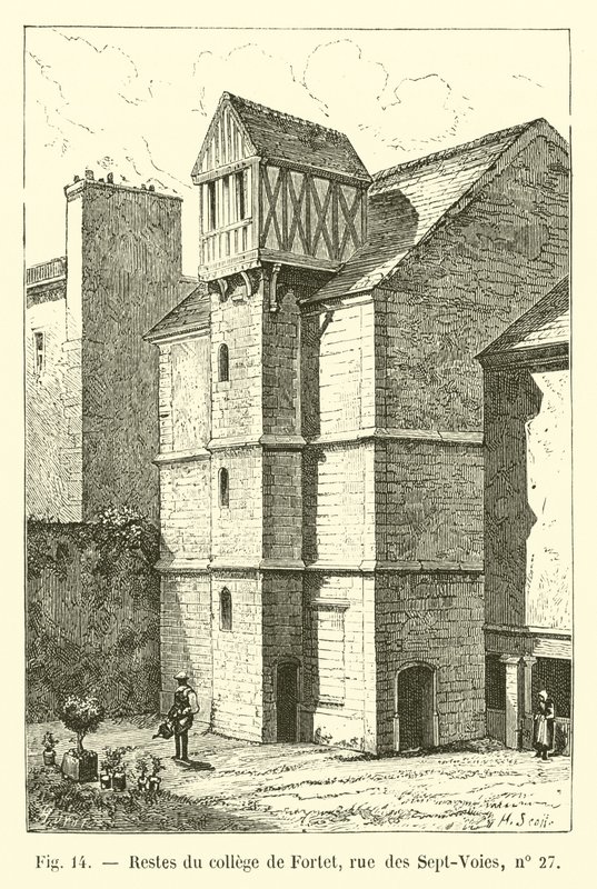 Remains of the College of Fortet, rue des Sept-Voies, no 27 by French School