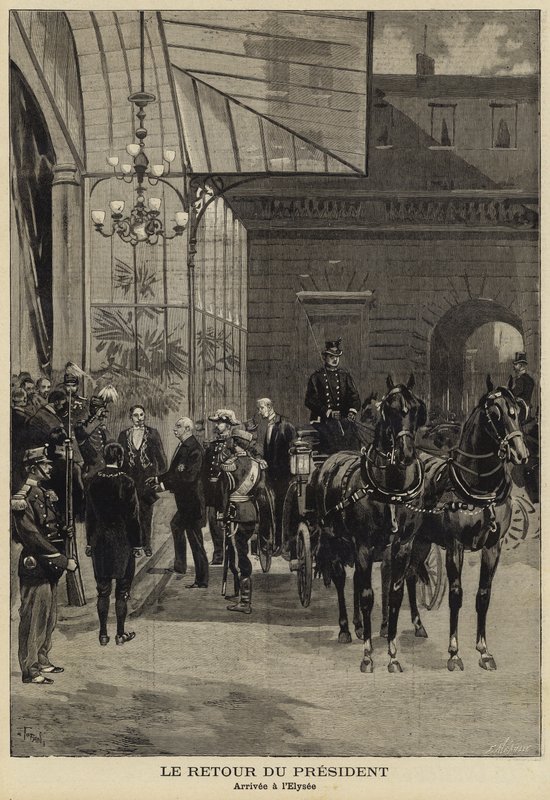 Return of French President Felix Faure from His Visit to Russia, 1897 by French School