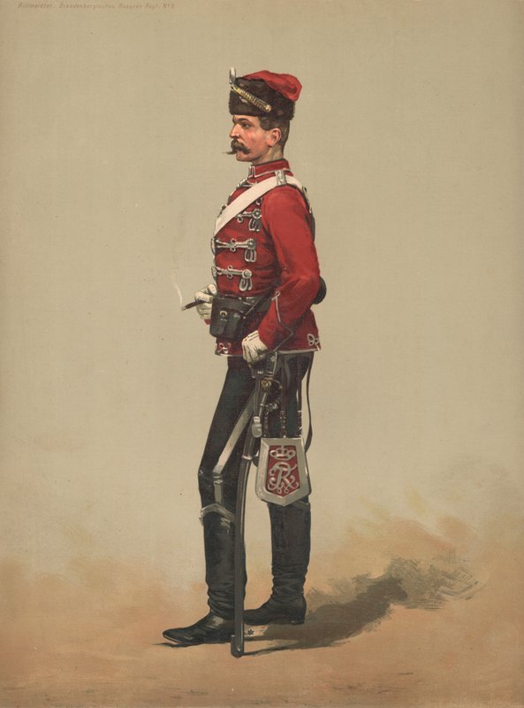 Captain, Brandenburg Hussars, Regiment No 3 by French School