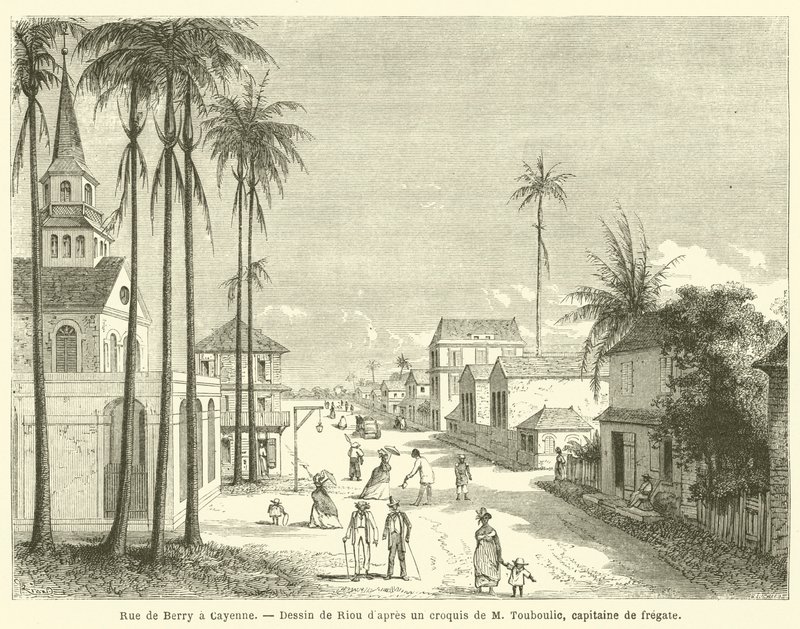 Berry Street in Cayenne by French School