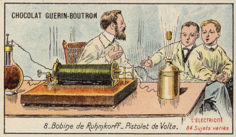 Ruhmkorff Coil and Volta Electric Pistol by French School