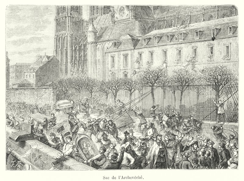 Sack of the Archbishopric by French School