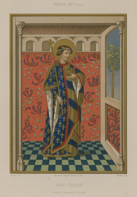 Saint Clodoald, Son of King Chlodomer of Orleans by French School