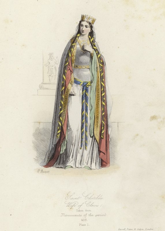 Saint Clotilde, Wife of Clovis I, King of the Franks by French School