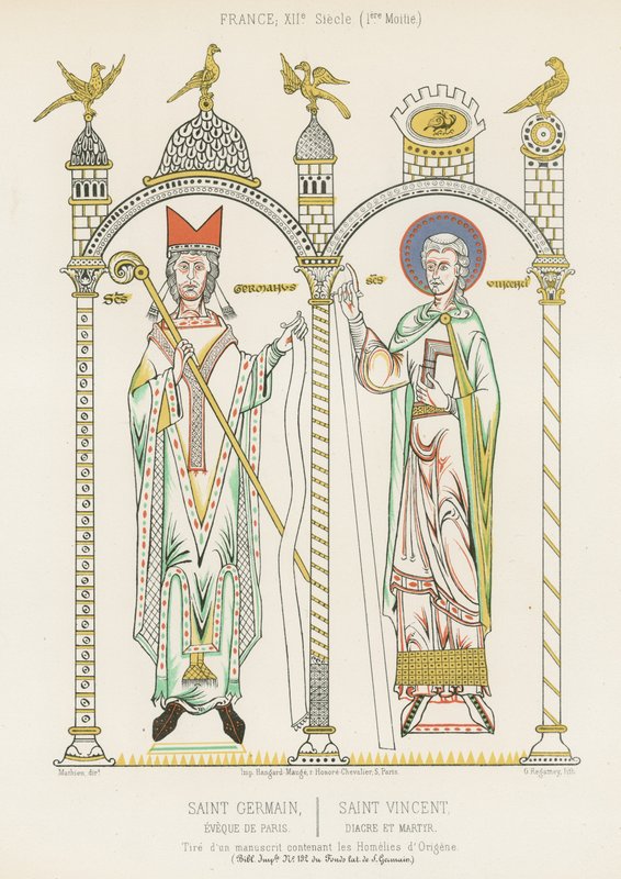 Saint Germain and Saint Vincent by French School