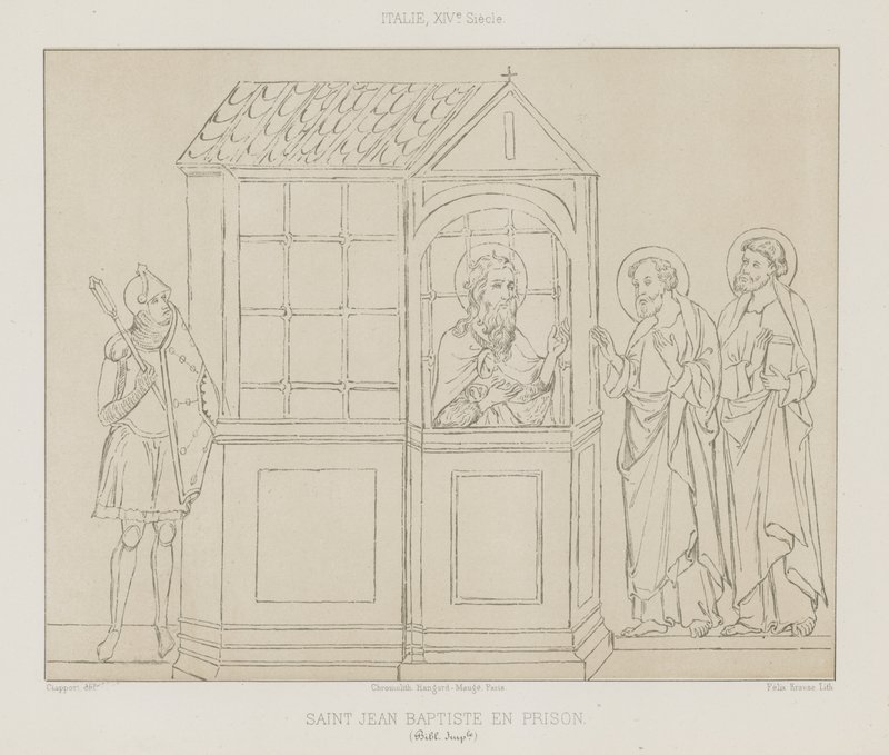 Saint John the Baptist in prison by French School