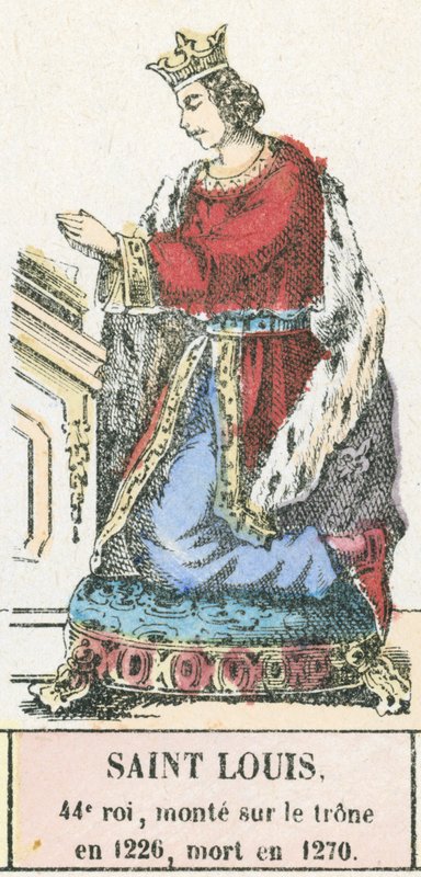 Saint Louis, 44th King, ascended the throne in 1226, died in 1270 by French School