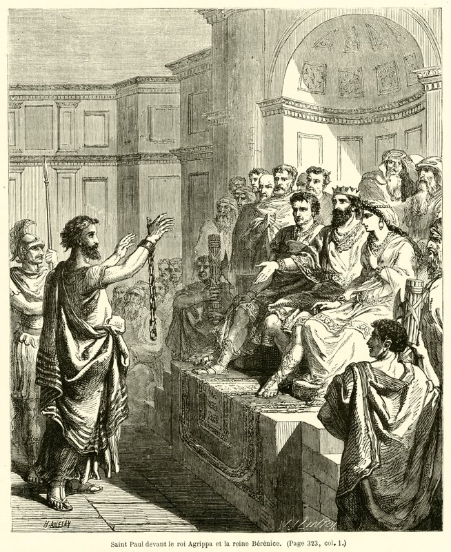 Saint Paul Before King Agrippa and Queen Berenice by French School