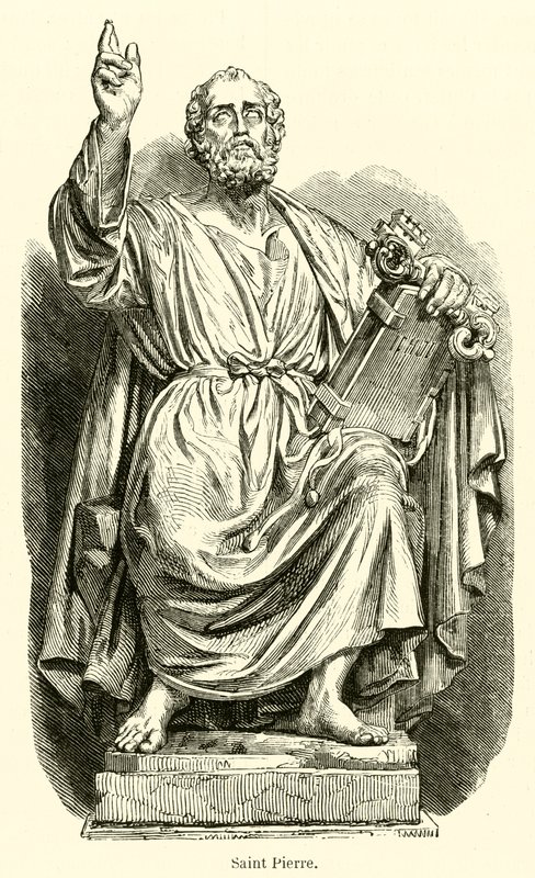 Saint Peter (engraving) by French School