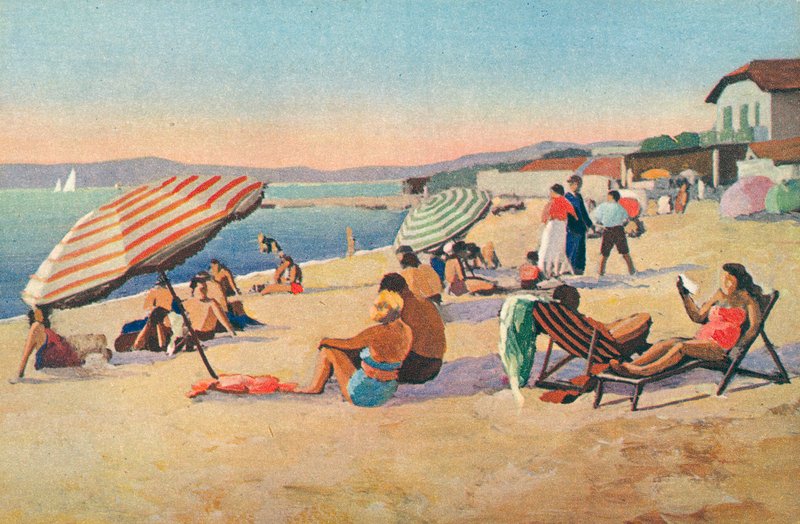Saint Tropez: La plage de la bouillabaisse by French School