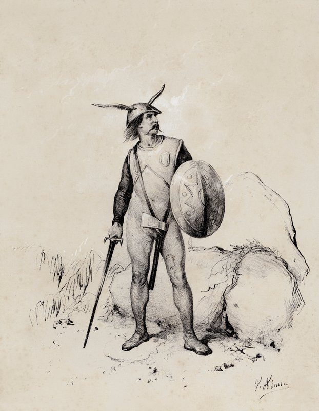 Saxon soldier, 445 by French School