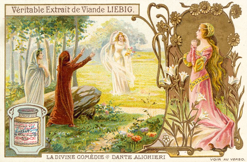 Scene from Divine Comedy, by Dante Alighieri by French School