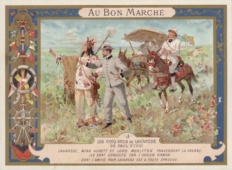 Scene from the Novel Les Cinq Sous de Lavarede, by Paul Ivoi by French School