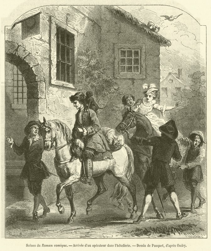 Scenes from the Comic Novel, Arrival of an operator at the inn by French School
