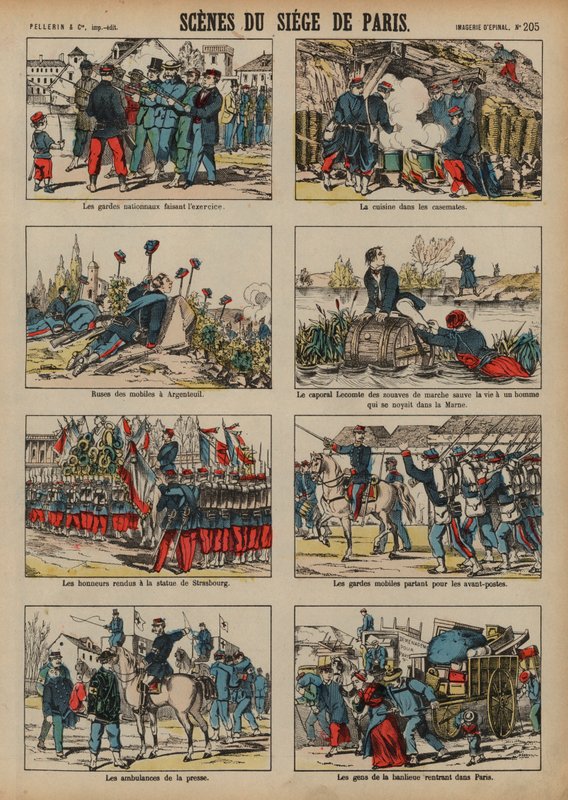 Siege of Paris by the Prussians, Franco-Prussian War by French School