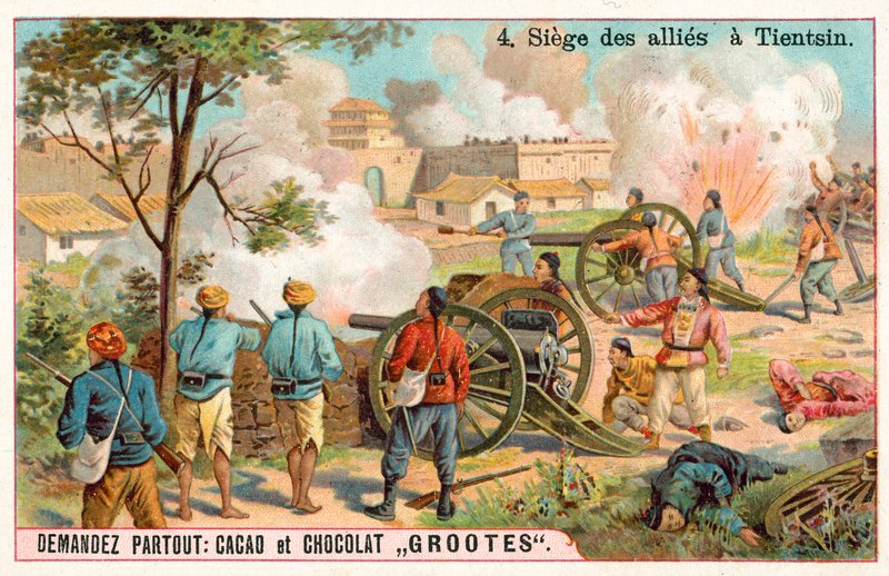 Siege of Tientsin, Boxer Rebellion, China by French School