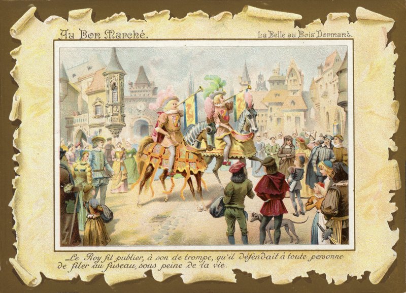 Sleeping Beauty, Trumpeters on Horseback by French School