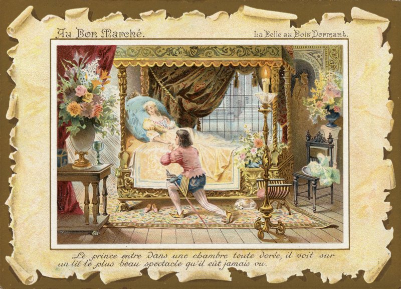 Sleeping Beauty, Asleep in Bed by French School