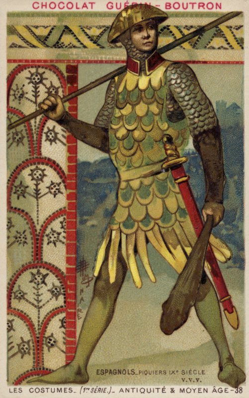 Spanish Spearman, 9th Century by French School