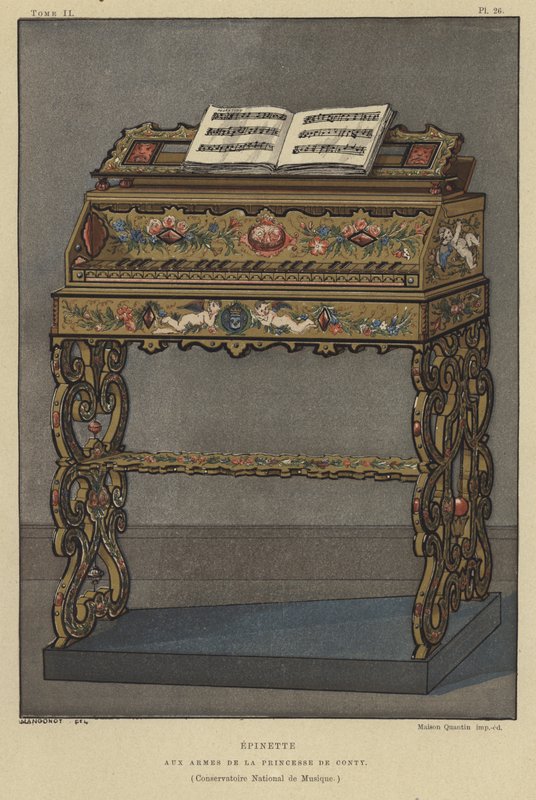 Spinet with the Coat of Arms of the Princess of Conti by French School