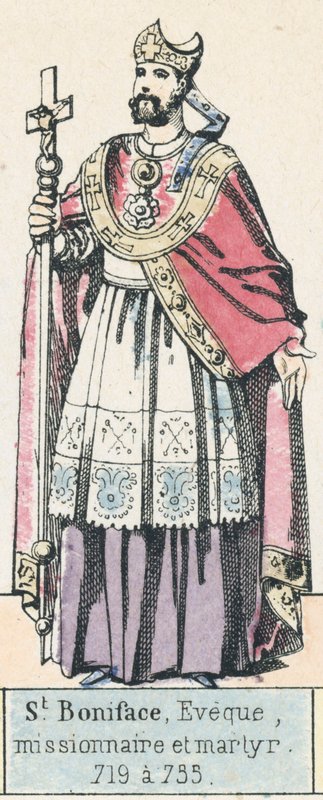 St. Boniface, Bishop, Missionary and Martyr, 719 to 735 by French School