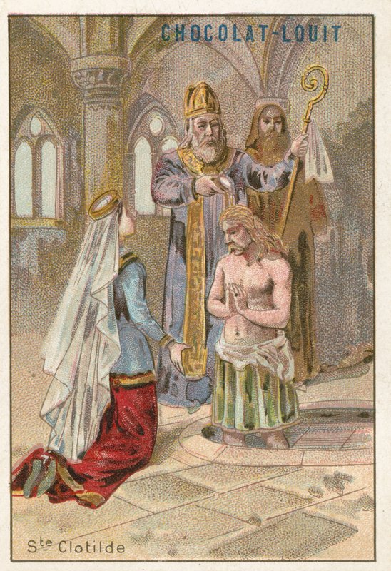 St Clotilde, Second Wife of Clovis I, King of the Franks by French School