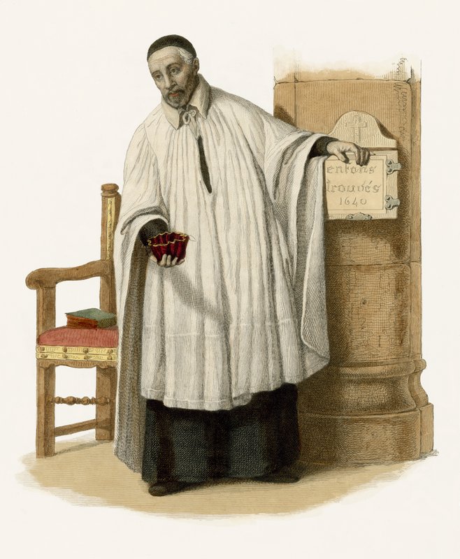 St Vincent de Paul by French School