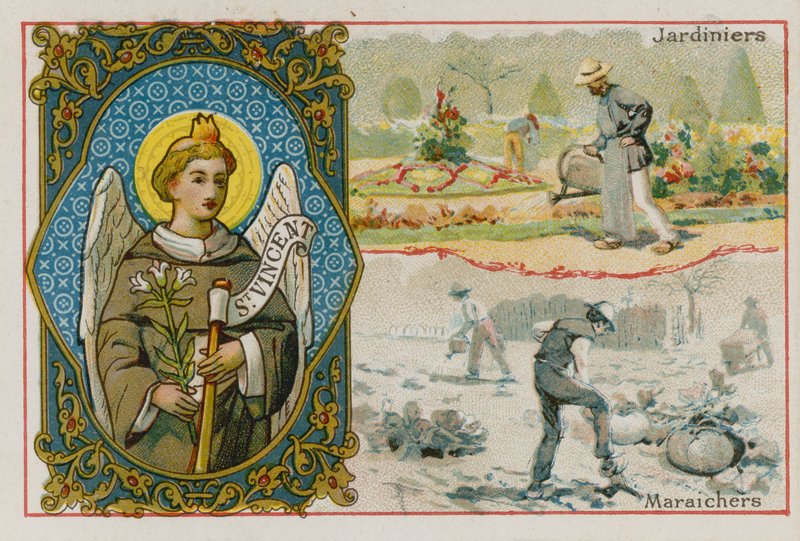 St Vincent, Gardeners and Vegetable Growers by French School