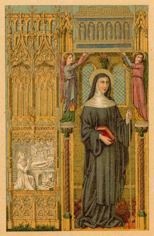 Saint Scholastica by French School