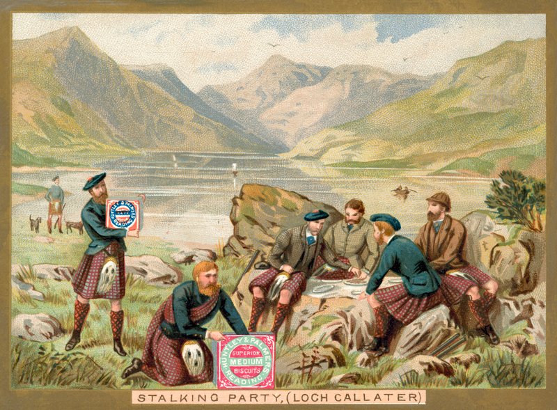 Stalking party, Loch Callater, Scotland by French School