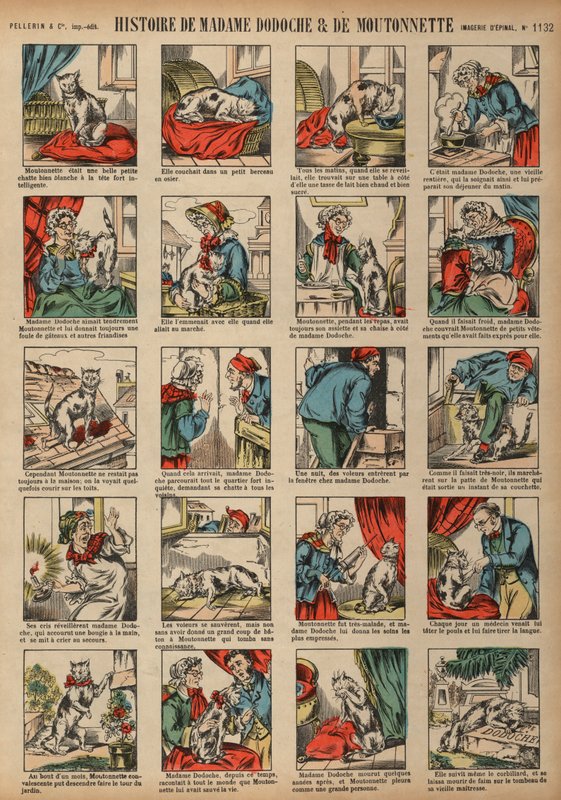 Story of Madame Dodoche and Her Pet Cat Moutonnette by French School