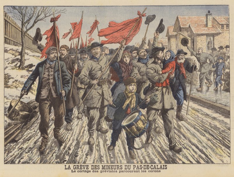 Strike by the miners of the Pas-de-Calais, France by French School