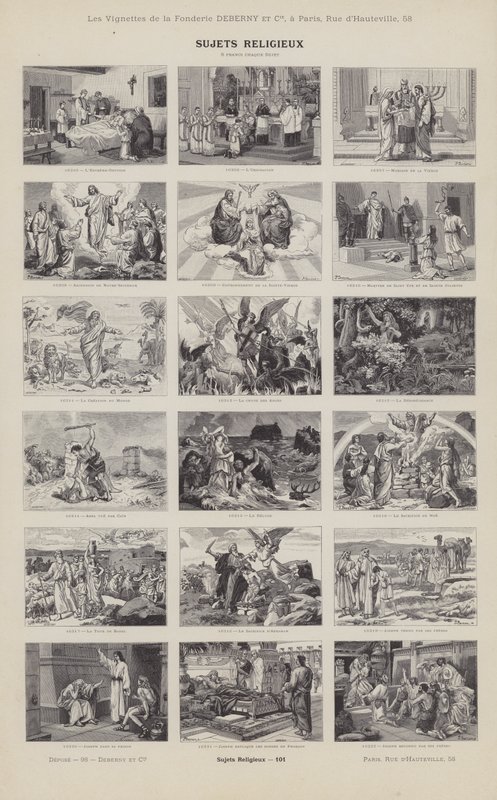 Religious Subjects (engraving) by French School