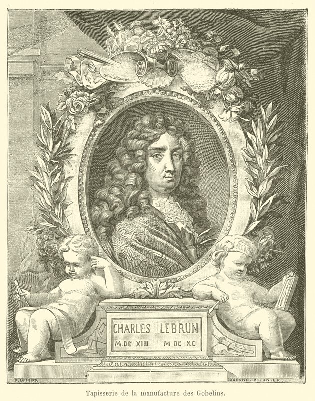 Tapestry from the Gobelins Factory (engraving) by French School