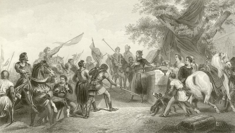 The Battle of Bouvines, 1214 by French School