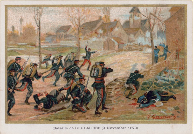 The Battle of Coulmiers by French School