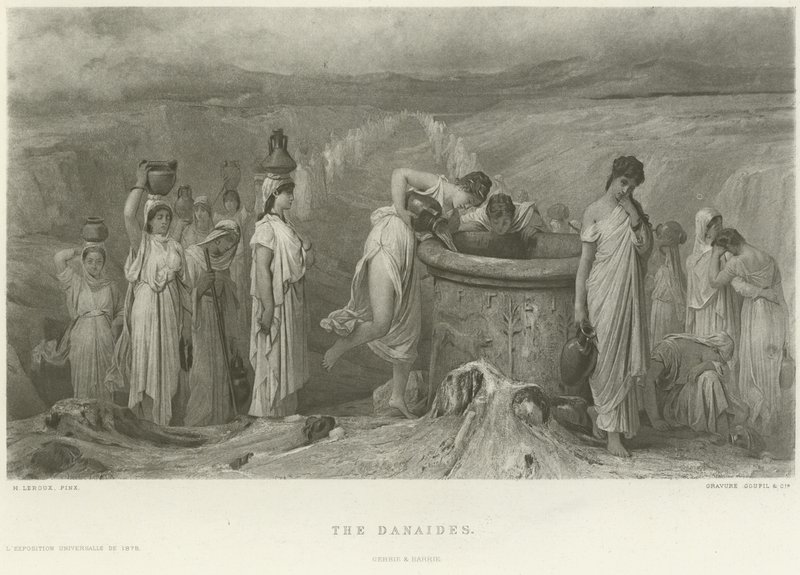 The Danaides (engraving) by French School