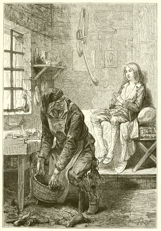 The Dauphin at the Temple and the Cobbler Simon by French School
