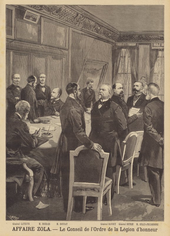 The Emile Zola libel case - The Council of the Order of the Legion d