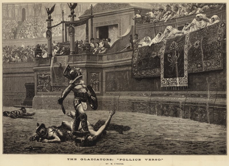 The Gladiators, Pollice Verso by French School