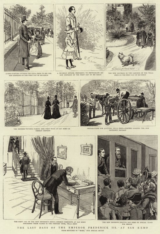 The Last Days of Emperor Frederick III at San Remo by French School