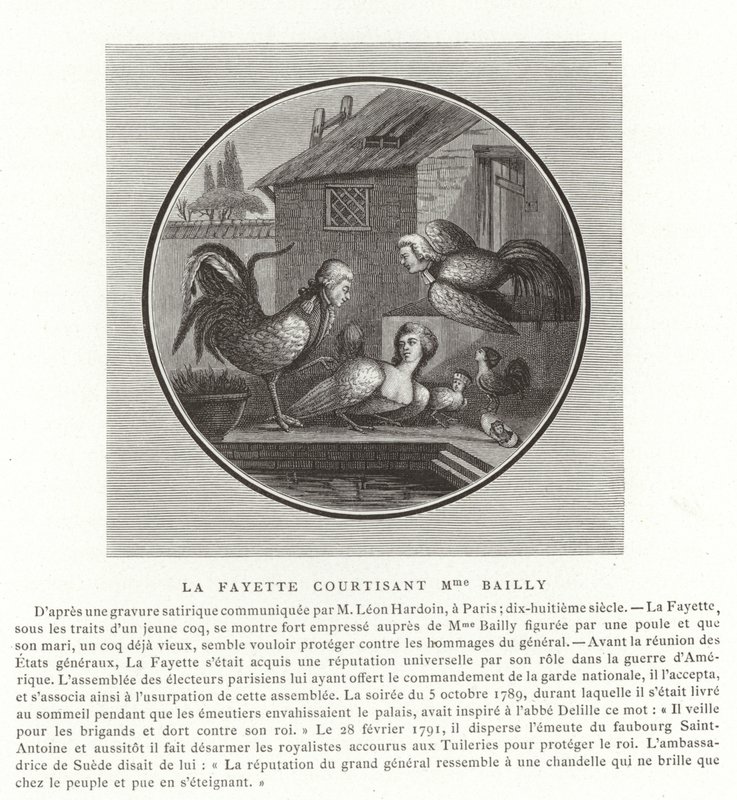 The Marquis de Lafayette Wooing Madame Bailly by French School