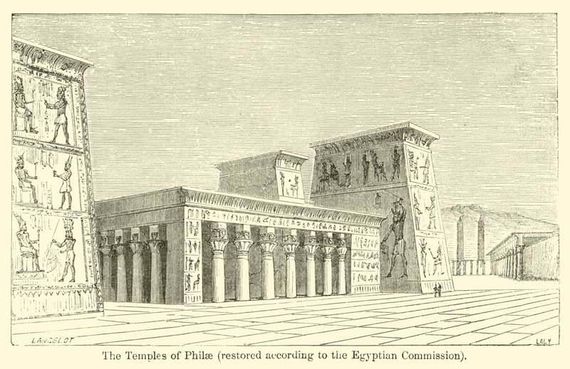 The Temples of Philae, Restored According to the Egyptian Commission by French School