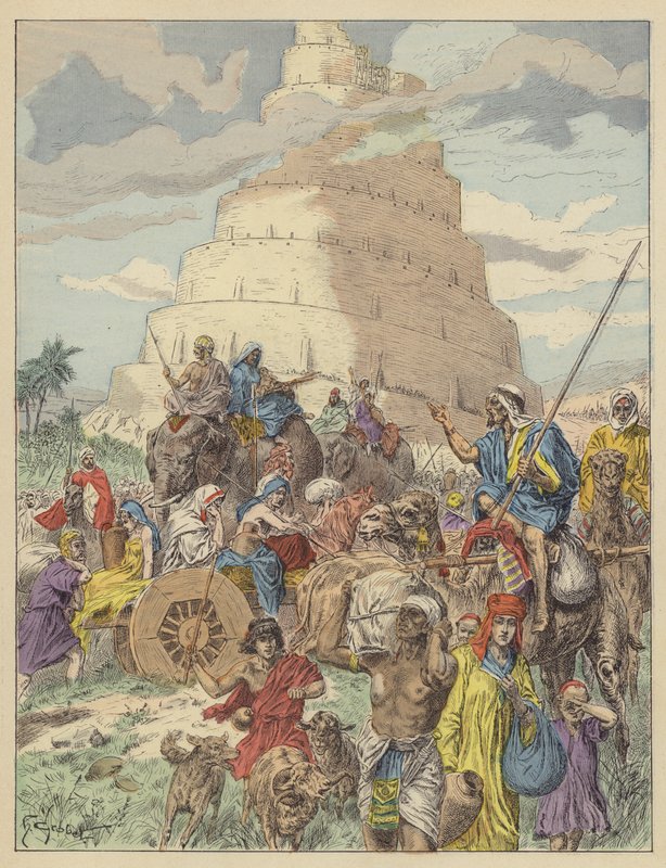 The Tower Of Babel by French School