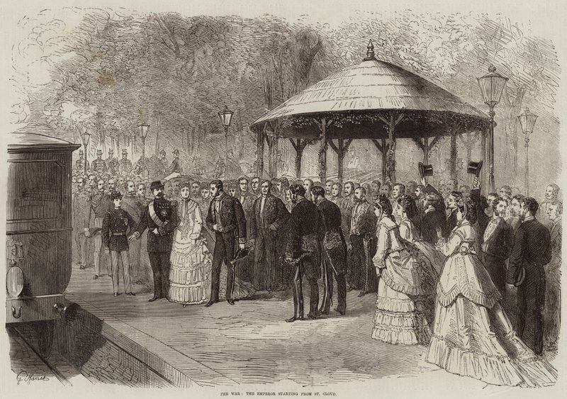 The War, the Emperor Starting from St Cloud by French School