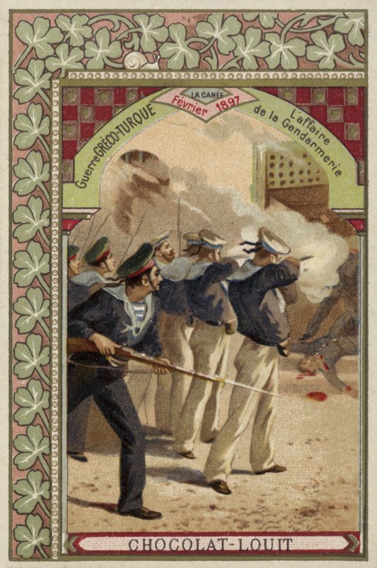 The Affair of the Gendarmerie, Chania, Crete, Greco-Turkish War, February 1897 by French School