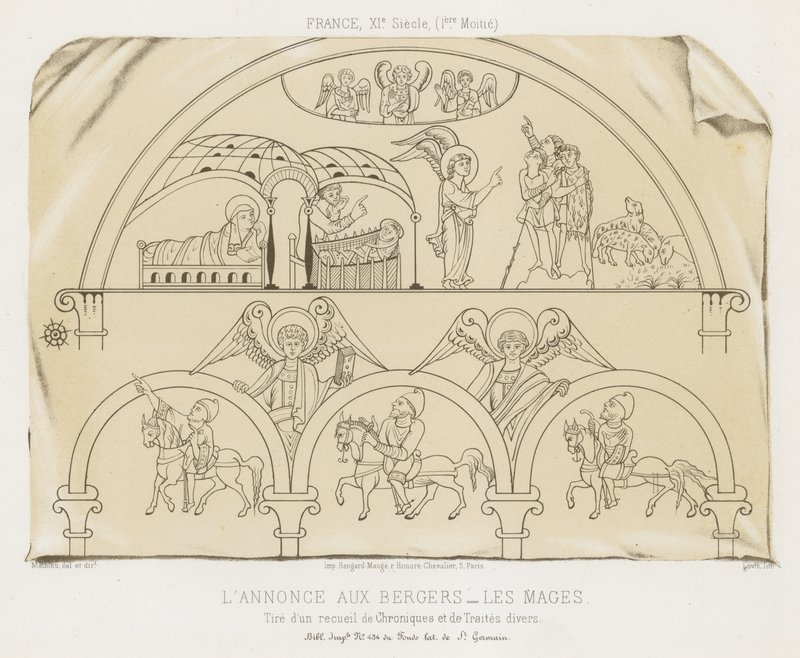 The Announcement to the Shepherds by French School