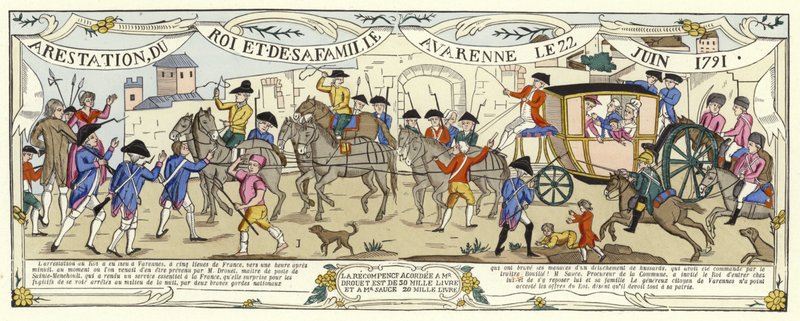 The Arrest of Louis XVI of France and His Family, Varennes, 22 June 1791 by French School