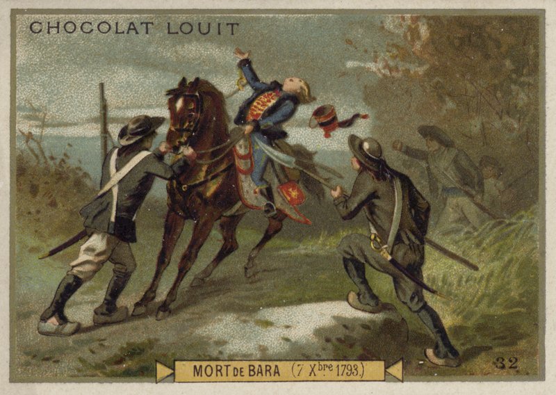 The death of Joseph Bara, Vendee Uprising, 7 December 1793 by French School